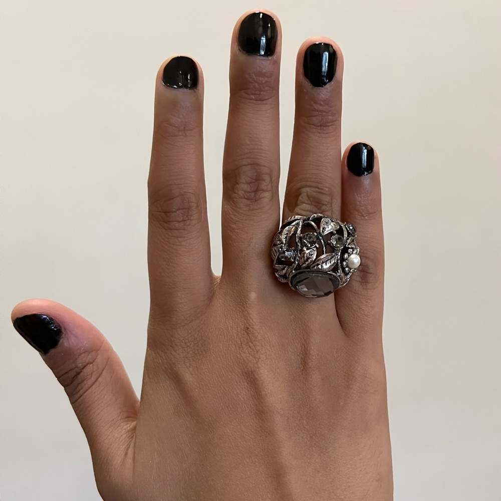 Statement crystal ring - Picture 4 of 4